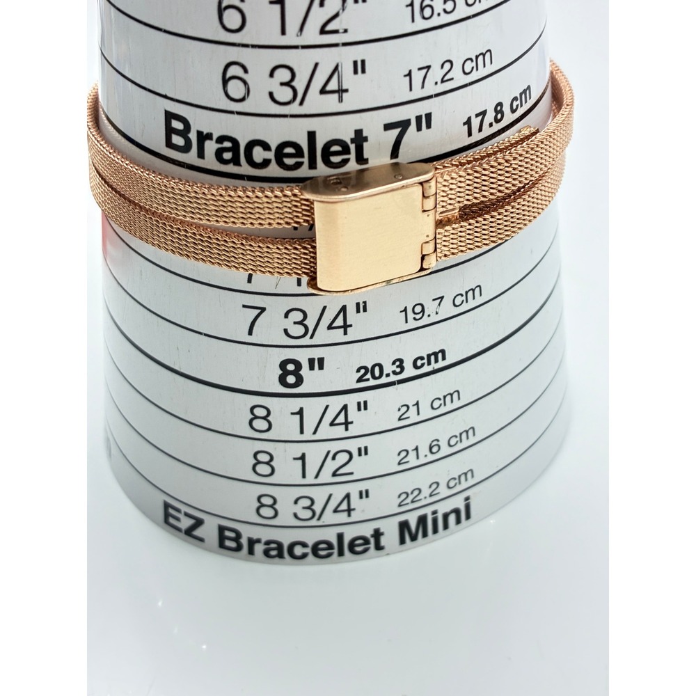 Laura Ashley Rose Gold Tone Crystal Mesh Band Watch LA31054RG Japan Movt - Picture 4 of 6